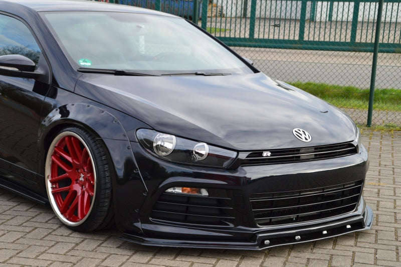 Frontspoiler ABS 2tlg. Volkswagen Scirocco R 3 Typ 13 Schwarz Glanz
