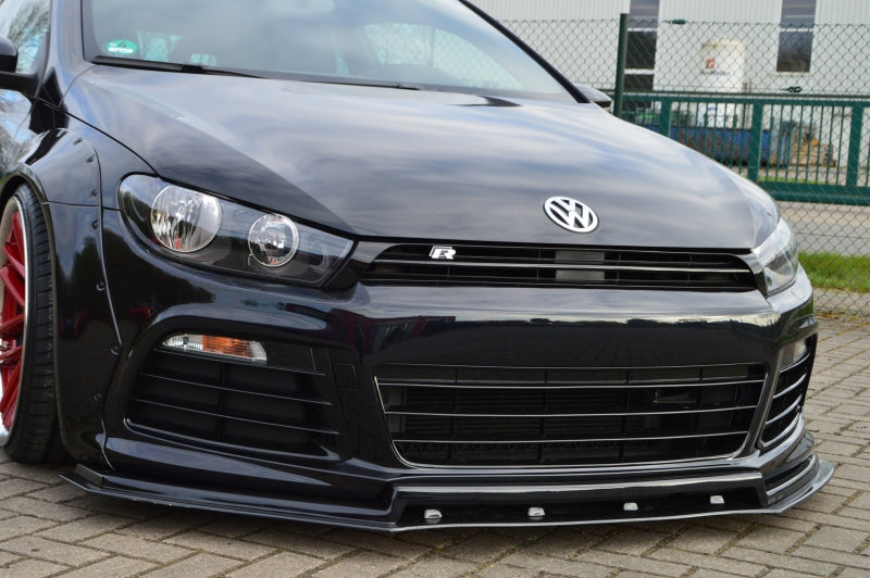 Frontspoiler ABS 2tlg. Volkswagen Scirocco R 3 Typ 13 Schwarz Glanz