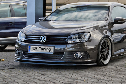 CUP Frontspoilerlippe ABS Volkswagen Eos 2010-2015 Schwarz Glanz