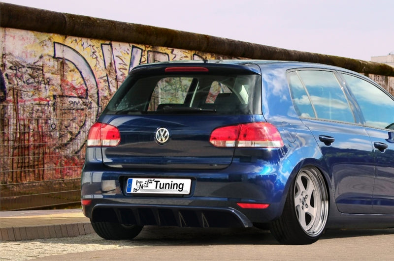 Heckdiffusor ABS Volkswagen Golf 6, 1K Bj.: 2008-2013 Schwarz Matt