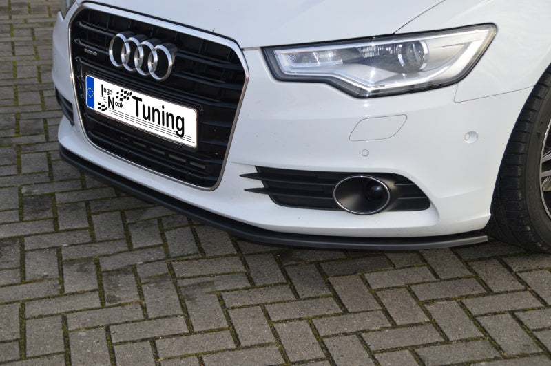 CUP Frontspoilerlippe ABS Audi A6 4G, C7 Bj.: 2010-2014 Schwarz Glanz