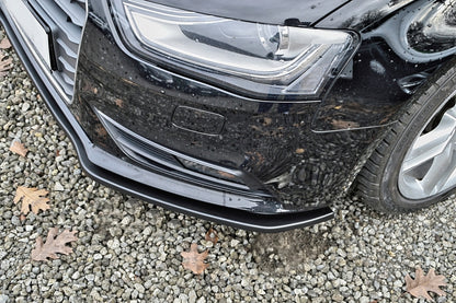 CUP Frontspoilerlippe ABS Audi A4 / B8 Facelift S-Line Schwarz Matt