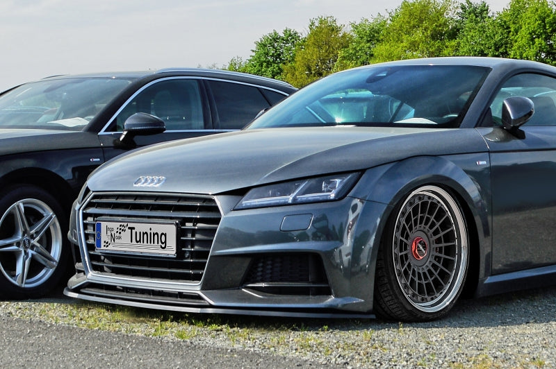 CUP Frontspoilerlippe ABS Audi TT 8S Bj.: 2014-2018 Schwarz Glanz