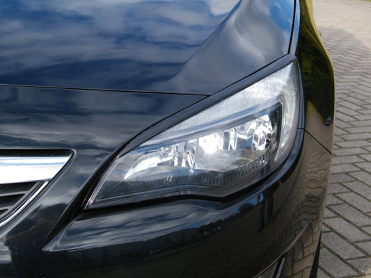 Scheinwerferblenden Opel Astra J GTC ab Bj.: 11/2012- Schwarz Matt