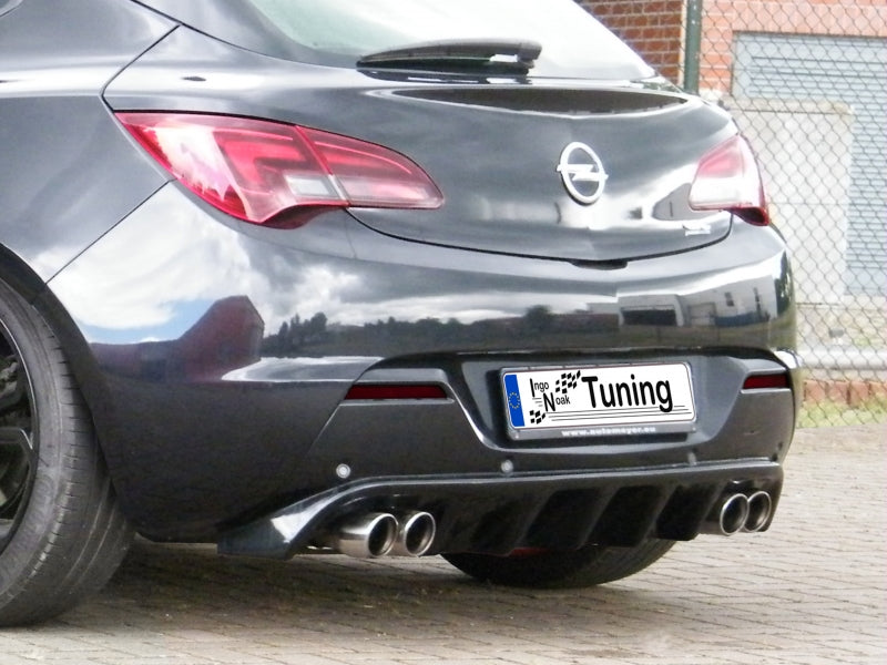 Heckdiffusor ABS Opel Astra J GTC ab Bj.: 11/2012- Schwarz Matt
