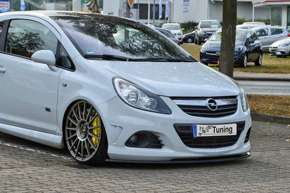 CUP Frontspoilerlippe ABS Opel Corsa D OPC Bj.: 2007-2014 Schwarz Glanz