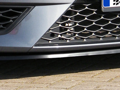 CUP Frontspoilerlippe ABS Seat Leon 3, 5F ab Bj.: 2013- Schwarz Matt