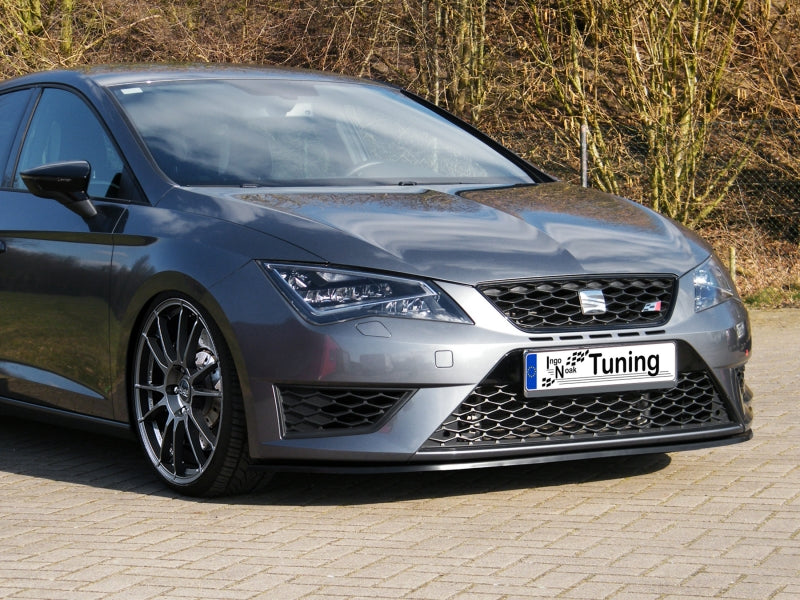 CUP Frontspoilerlippe ABS Seat Leon 3, 5F ab Bj.: 2013- Schwarz Matt