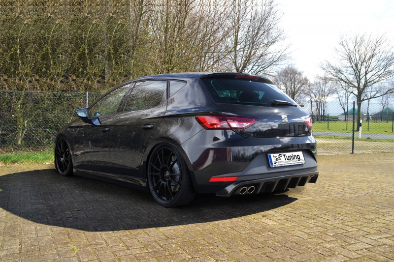 Heckansatz Heckdiffusor Seat Leon 3, 5F Bj.: 2012-2016 Schwarz Glanz