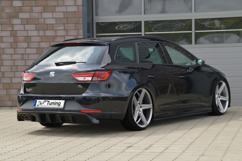 Heckansatz Heckdiffusor Seat Leon 3, 5F ab Bj.: 2013- Schwarz Glanz