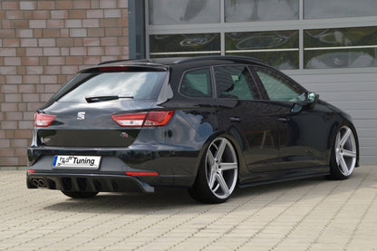 Heckansatz Heckdiffusor Seat Leon 3, 5F ab Bj.: 2013- Schwarz Glanz
