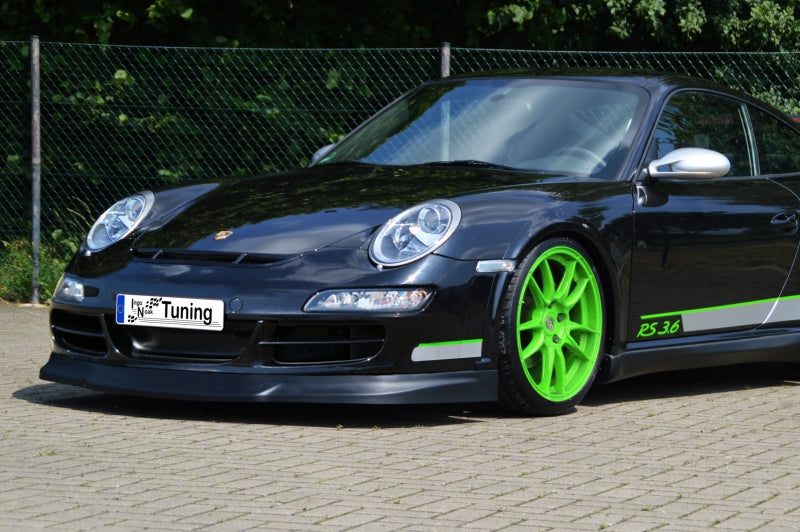Frontspoiler ABS Porsche 911,997 ab Bj.: 2004-2008 Schwarz Glanz