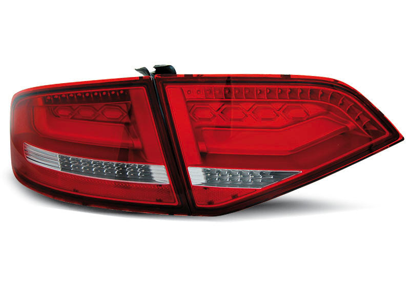 Tuning-Tec Voll LED Lightbar Rückleuchten für Audi A4 B8 (8K) Limousine 08-11 rot/klar