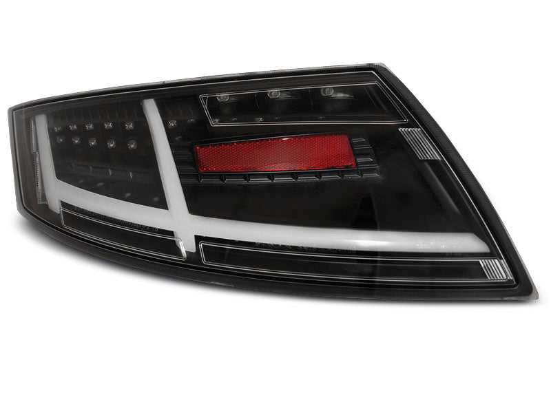 Tuning-Tec Voll LED Lightbar Rückleuchten für Audi TT 8J 06-14 schwarz mit dynamischem Blinker