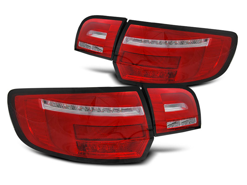 Tuning-Tec Voll LED Lightbar Rückleuchten für Audi A3 8P Sportback 04-08 rot/klar mit dynamischem Blinker