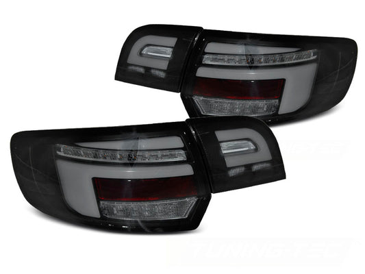 Tuning-Tec Voll LED Lightbar Rückleuchten für Audi A3 8P Sportback 04-08 schwarz mit dynamischem Blinker