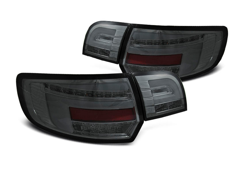 Tuning-Tec Voll LED Lightbar Rückleuchten für Audi A3 8P Sportback 08-12 rauch/chrom mit dynamischem Blinker