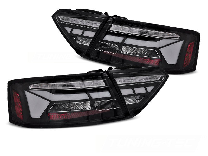 Tuning-Tec Voll LED Rückleuchten für Audi A5 Facelift 11-16 schwarz/klar mit dyn. Blinker