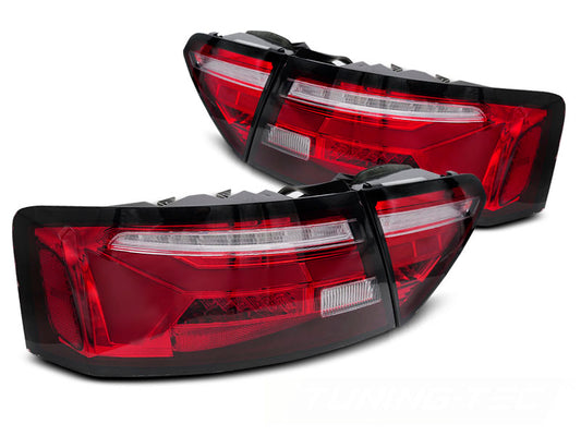 Tuning-Tec Voll LED Rückleuchten für Audi A5 Facelift 11-16 rot/klar mit dyn. Blinker