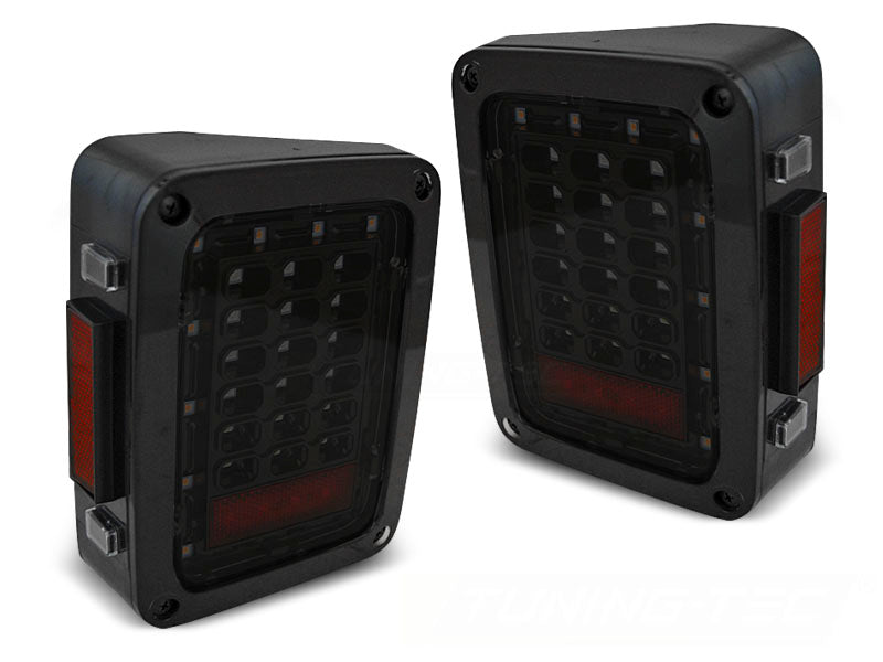 Tuning-Tec Voll LED Rückleuchten für Chrysler Jeep Wrangler JK 07-18 schwarz