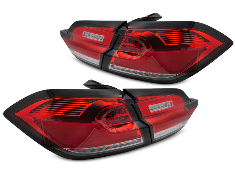 Tuning-Tec Voll LED Rückleuchten rot weiss für FORD FIESTA MK8 Baujahr 2017-2021