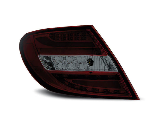Tuning-Tec LED Lightbar Rückleuchten für Mercedes Benz C-Klasse W204 Limousine 07-10 rot/rauch
