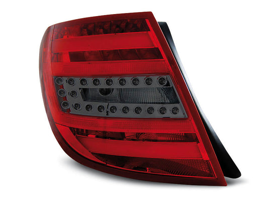 Tuning-Tec LED Lightbar Rückleuchten für Mercedes Benz C-Klasse W204 T-Modell 07-10 rot/rauch