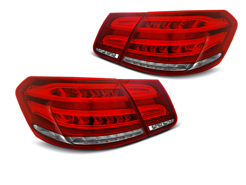 Tuning-Tec Voll LED Rückleuchten für Mercedes Benz E-Klasse W212 Limousine 09-13 rot/klar mit dyn. Blinker