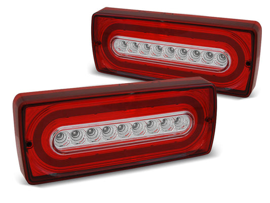 Tuning-Tec LED Rückleuchten für Mercedes Benz G-Klasse W463 90-12 rot/klar mit dyn. Blinker