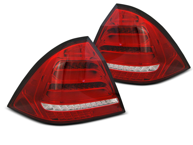 Tuning-Tec Voll LED Lightbar Rückleuchten für Mercedes Benz C-Klasse W203 00-04 rot/klar mit dynamischem Blinker