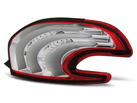 Tuning-Tec LED Lightbar Rückleuchten für Peugeot 208 12-15 rot/klar mit LED Blinker