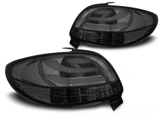 Tuning-Tec LED Lightbar Rückleuchten für Peugeot 206 98-05 schwarz/rauch
