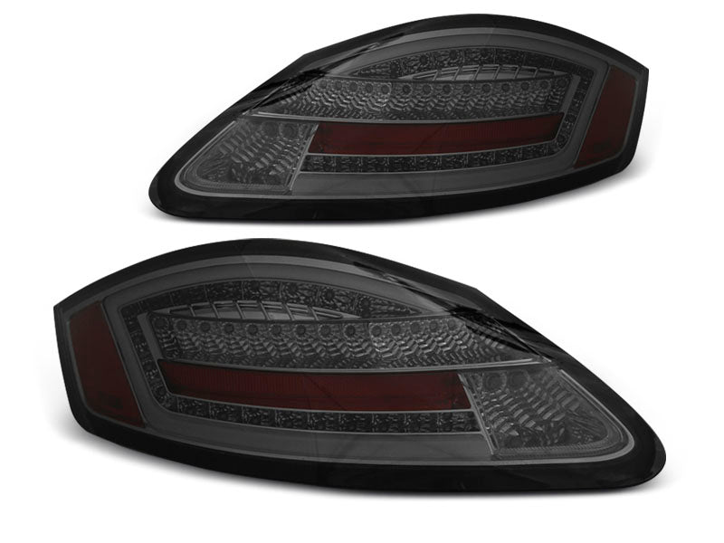 Tuning-Tec Voll LED Rückleuchten für Porsche Cayman 987c 05-09/Boxster 987 05-08 rauch