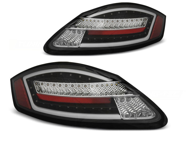 Tuning-Tec Voll LED Rückleuchten für Porsche Cayman 987c 05-09/Boxster 987 05-08 schwarz