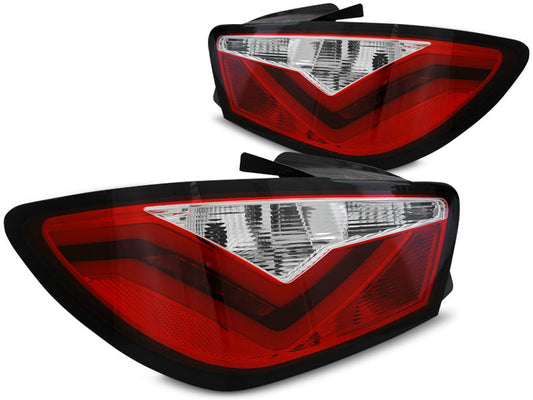 Tuning-Tec LED Lightbar Rückleuchten für Seat Ibiza 6J (3-Türer) 08-12 rot/klar
