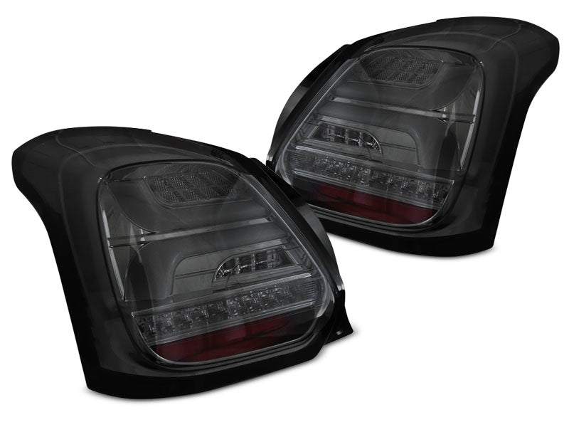 Tuning-Tec Voll LED Lightbar Rückleuchten für Suzuki Swift VI (6) 17+ rauch mit dynamischem Blinker