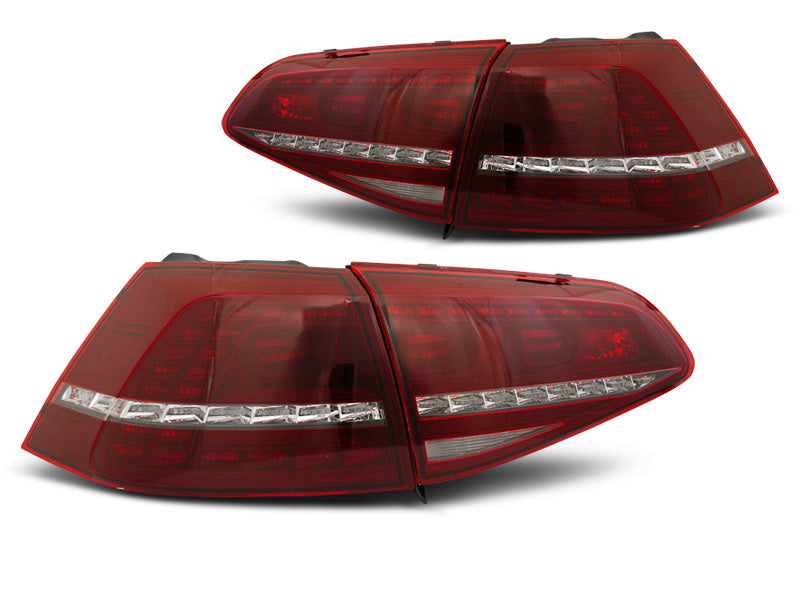Tuning-Tec LED Rückleuchten für VW Golf 7 (VII) 13-17 rot/klar mit dynamischem Blinker