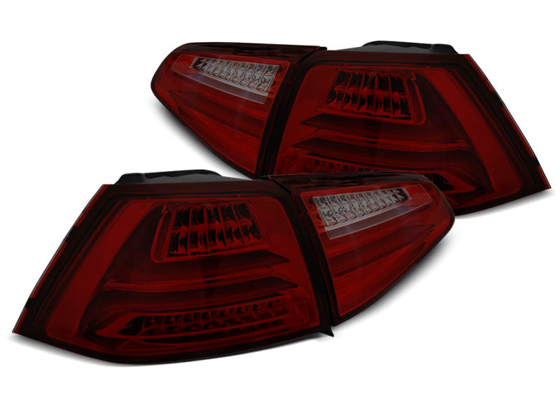 Tuning-Tec Voll LED Lightbar Rückleuchten für VW Golf 7 (VII) 13-17 rot/rauch