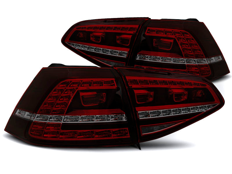 Tuning-Tec LED Rückleuchten für VW Golf 7 (VII) 13-17 rot/rauch mit dynamischem Blinker