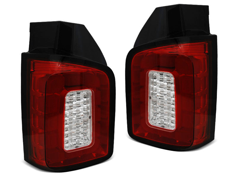 Tuning-Tec Voll LED Lightbar Rückleuchten für VW T6 15-19 rot/klar