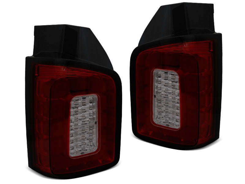 Tuning-Tec Voll LED Lightbar Rückleuchten für VW T6 15-19 rot/rauch