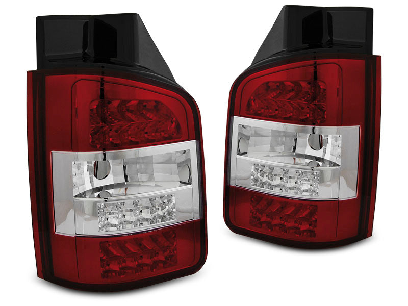 Tuning-Tec LED Rückleuchten für VW T5 03-09 rot/klar (Doppeltürer)