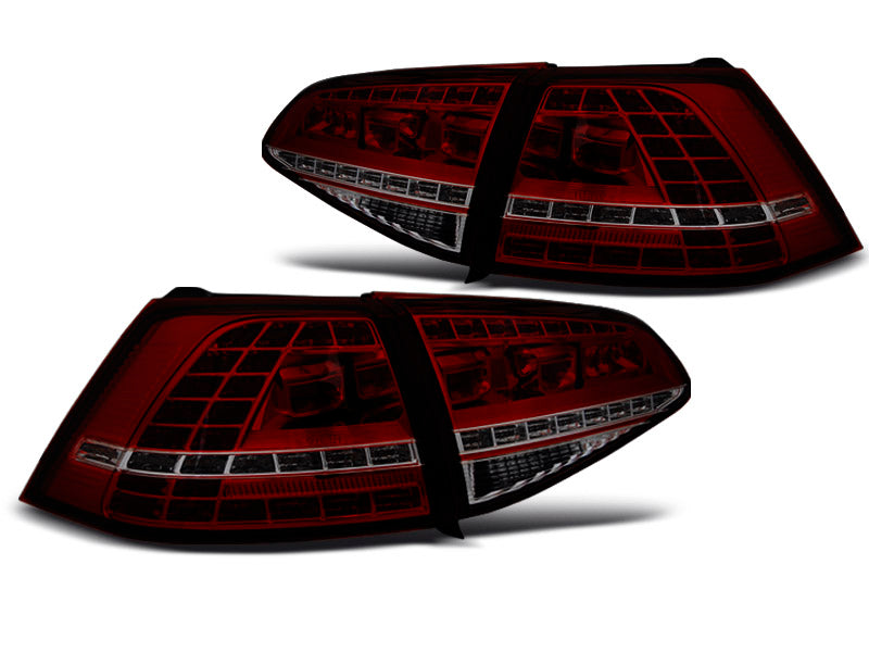 Tuning-Tec LED Rückleuchten für VW Golf 7 (VII) 13-17 rot/rauch mit dynamischem Blinker