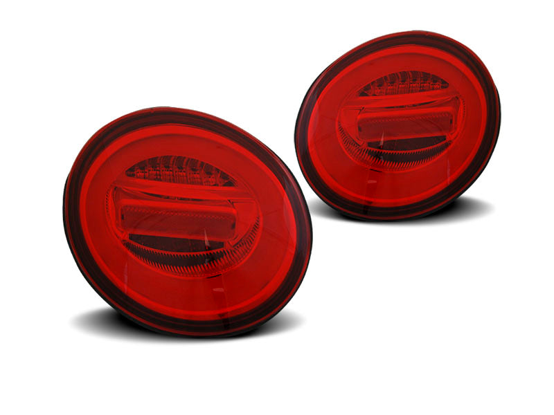 Tuning-Tec LED Lightbar Rückleuchten für VW New Beetle 98-05 rot/klar mit dynamischem LED Blinker