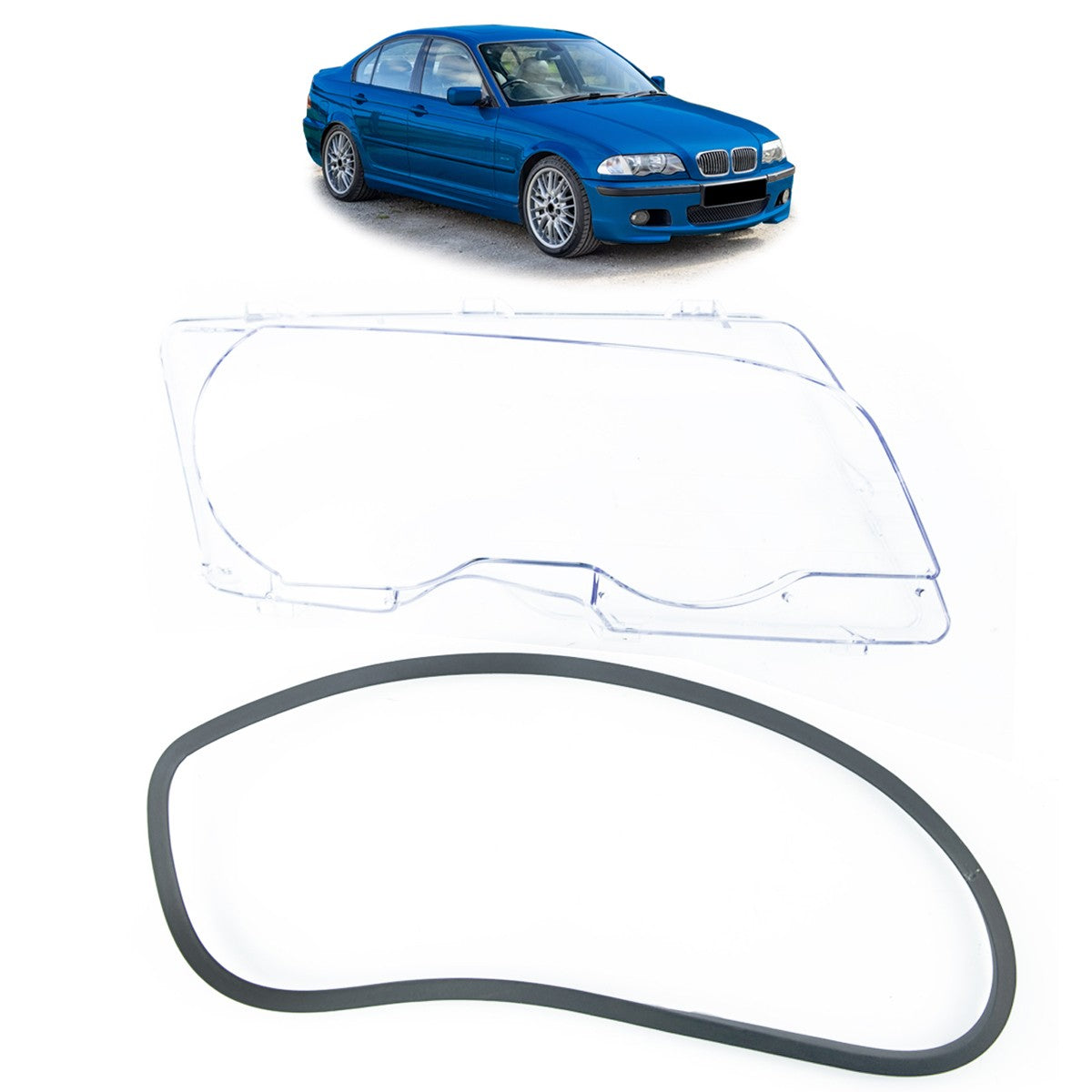 Frontscheinwerfer Linse Rechts passend für BMW 3er E46 Coupé/Cabrio 1999-2003