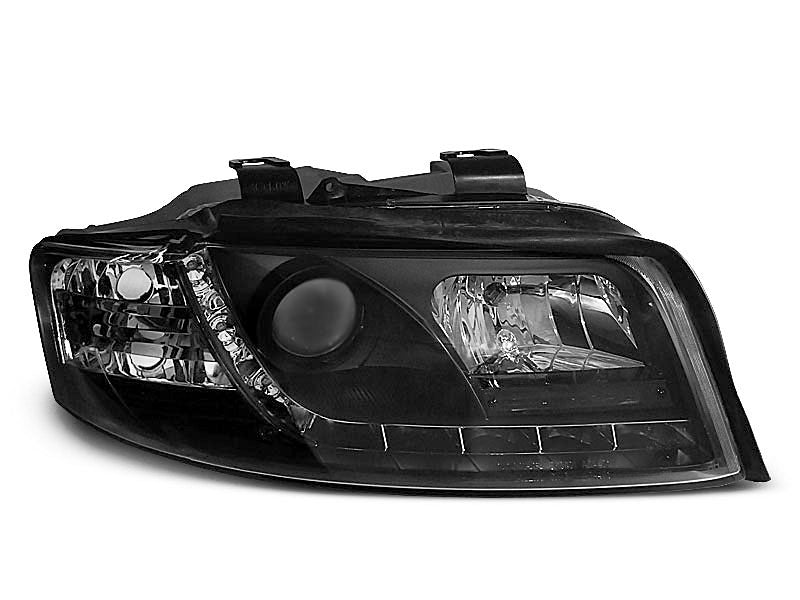 Tuning-Tec LED Tagfahrlicht Scheinwerfer für Audi A4 B6 00-04 schwarz
