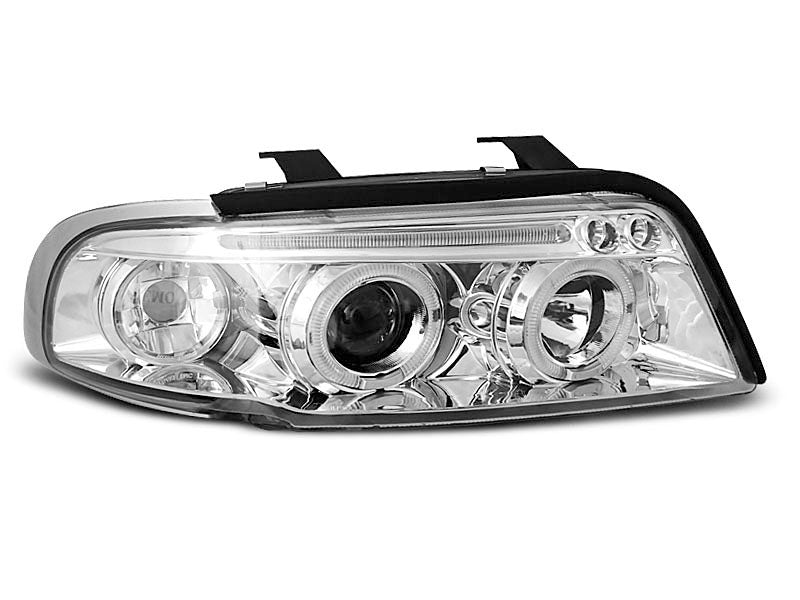 Tuning-Tec LED Angel Eyes Scheinwerfer für Audi A4 B5 94-98 chrom