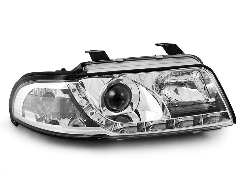 Tuning-Tec LED Tagfahrlicht Scheinwerfer für Audi A4 B5 Facelift 99-00 chrom