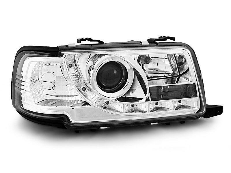 Tuning-Tec LED Tagfahrlicht Scheinwerfer für Audi 80 B4 91-96 chrom