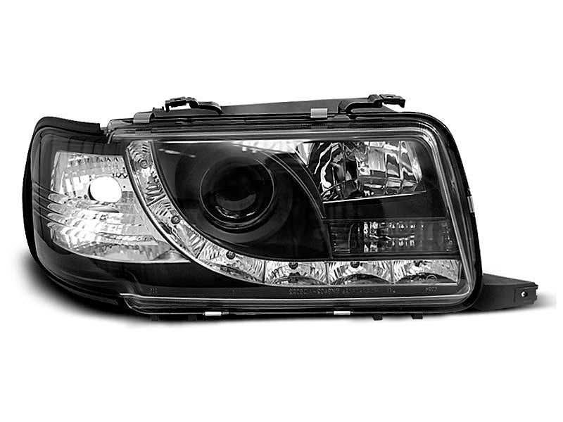 Tuning-Tec LED Tagfahrlicht Scheinwerfer für Audi 80 B4 91-96 schwarz